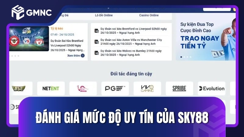Đánh giá mức độ uy tín của Sky88