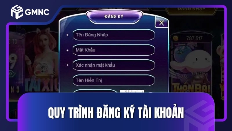 Quy trình đăng ký tài khoản