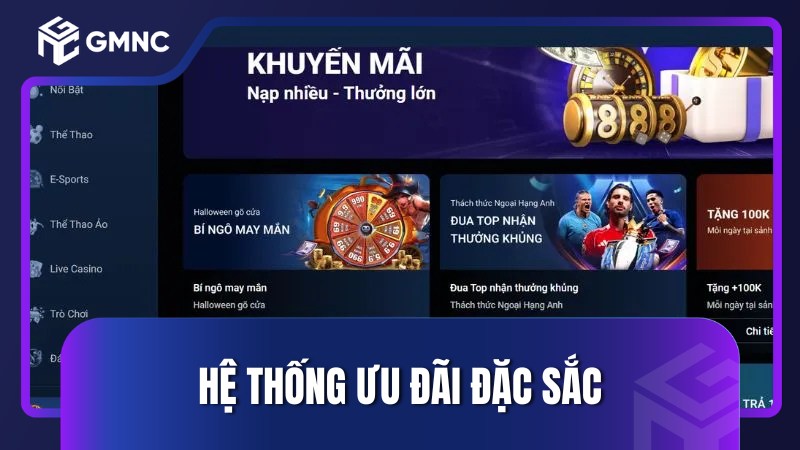Hệ thống ưu đãi đặc sắc
