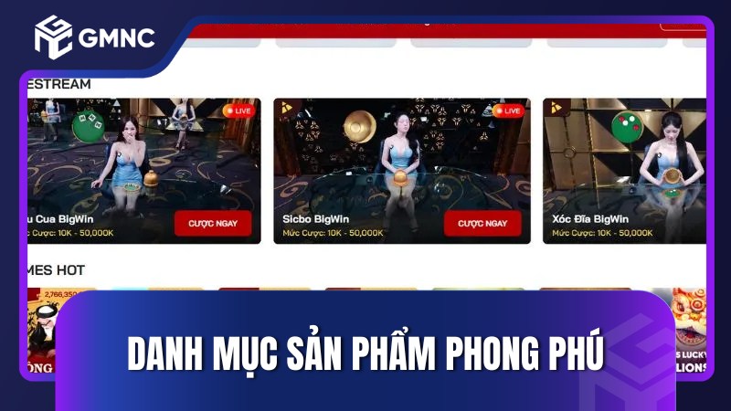Danh mục sản phẩm phong phú
