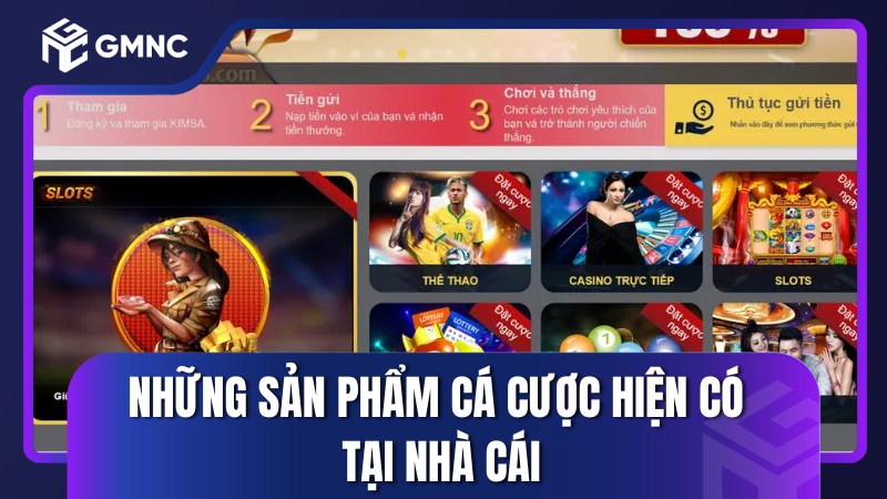 Những sản phẩm cá cược hiện có tại nhà cái