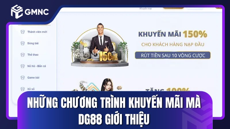Những chương trình khuyến mãi mà DG88 giới thiệu