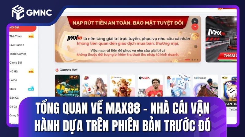 Tổng quan về Max88 – Nhà cái vận hành dựa trên phiên bản trước đó là MU9