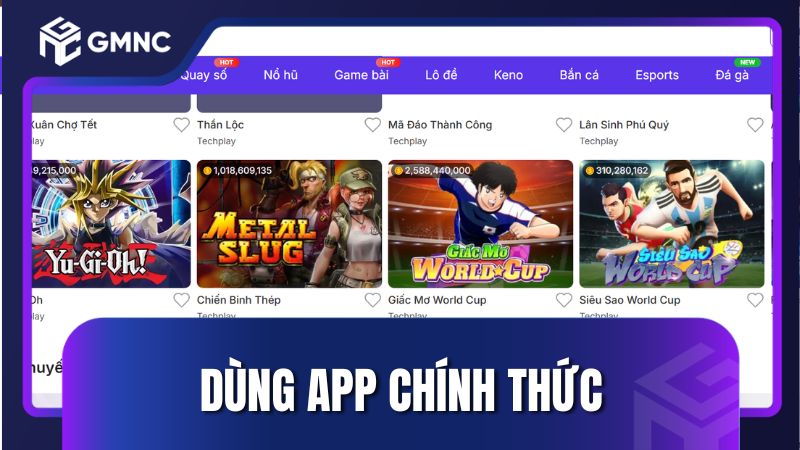 Dùng app chính thức để biết cách phân biệt Bin88 thật giả
